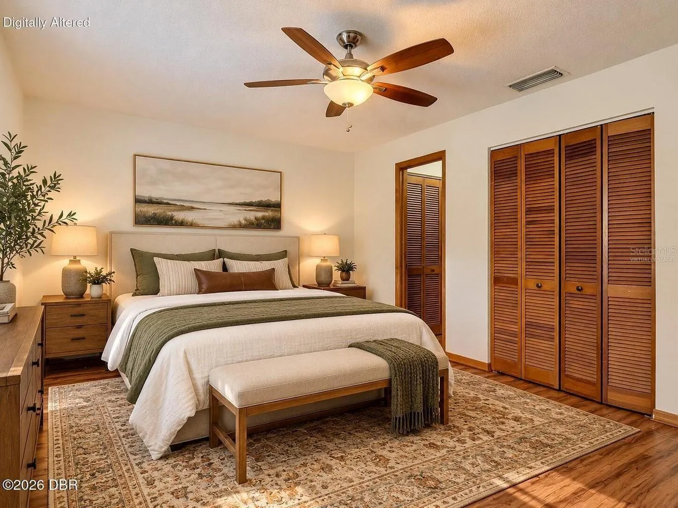 Primary Bedroom Virtually Staged