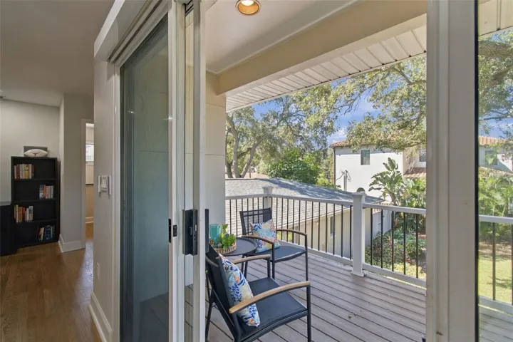Private Balcony off Primary Suite (Second Floor)