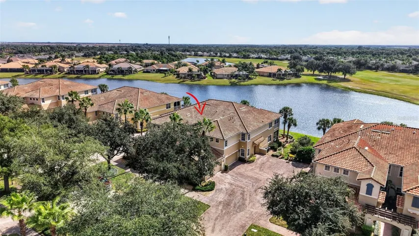 Aerial view of property