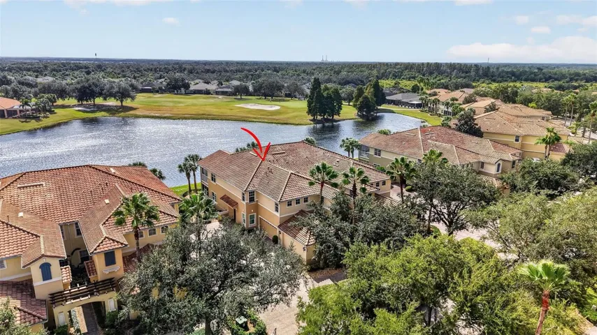 Aerial view of property