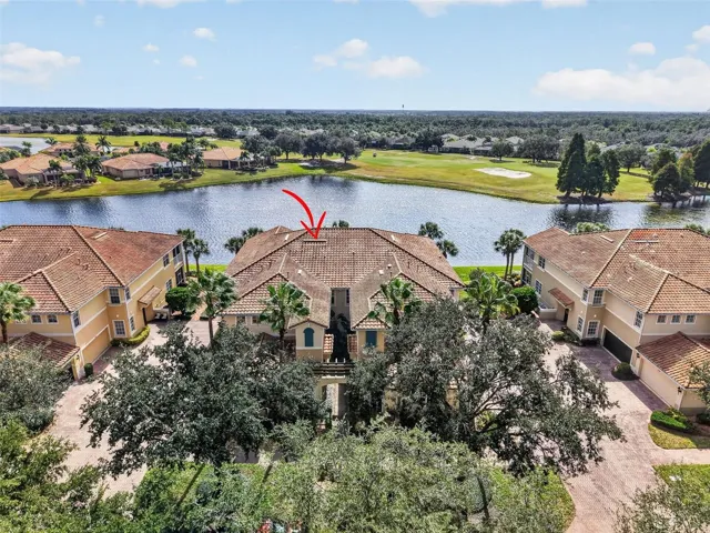 Aerial view of property