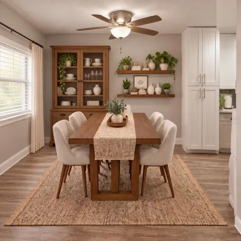 Virtually Staged Dining Room