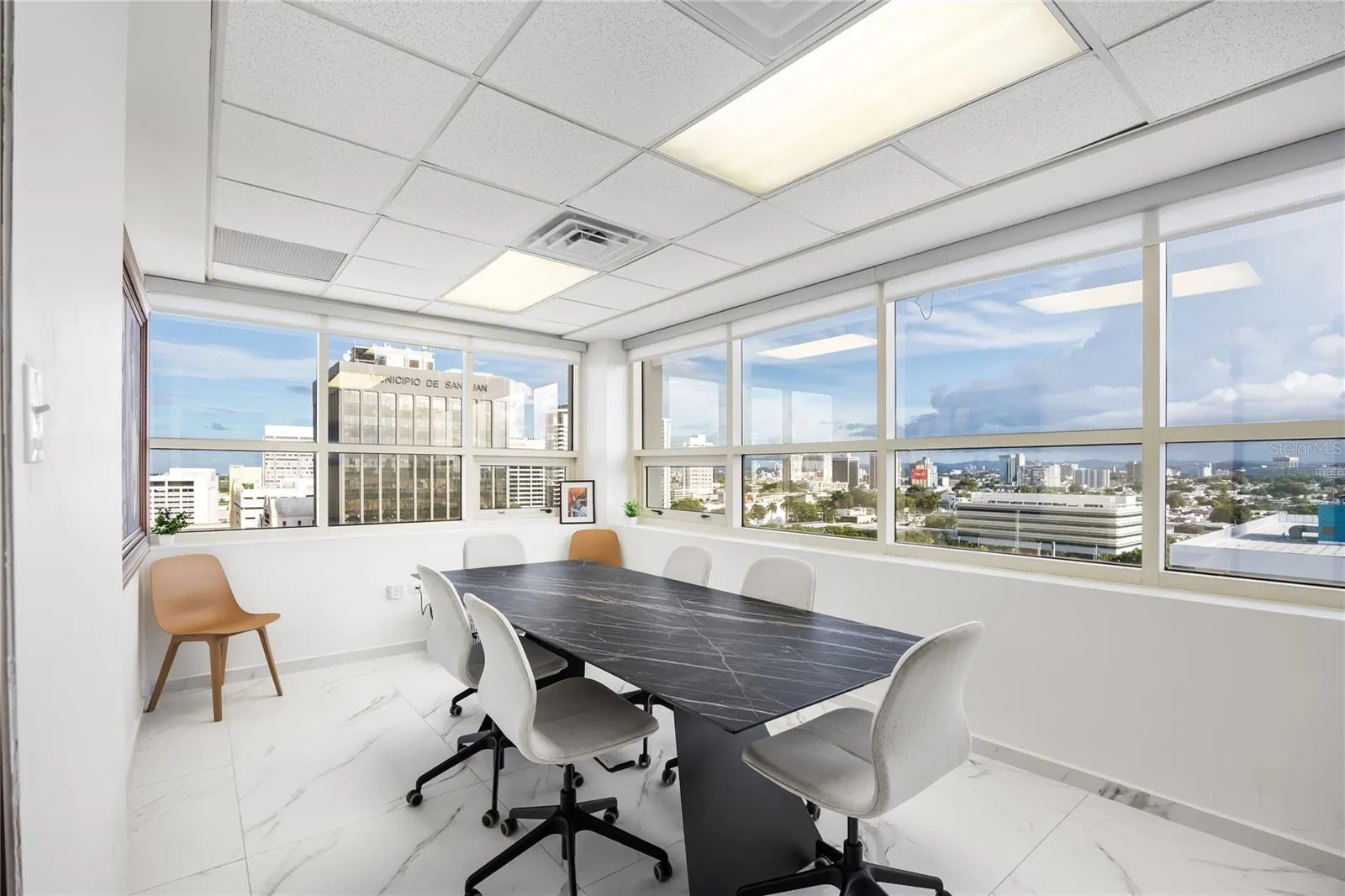 Conference Room with Panoramic City Views