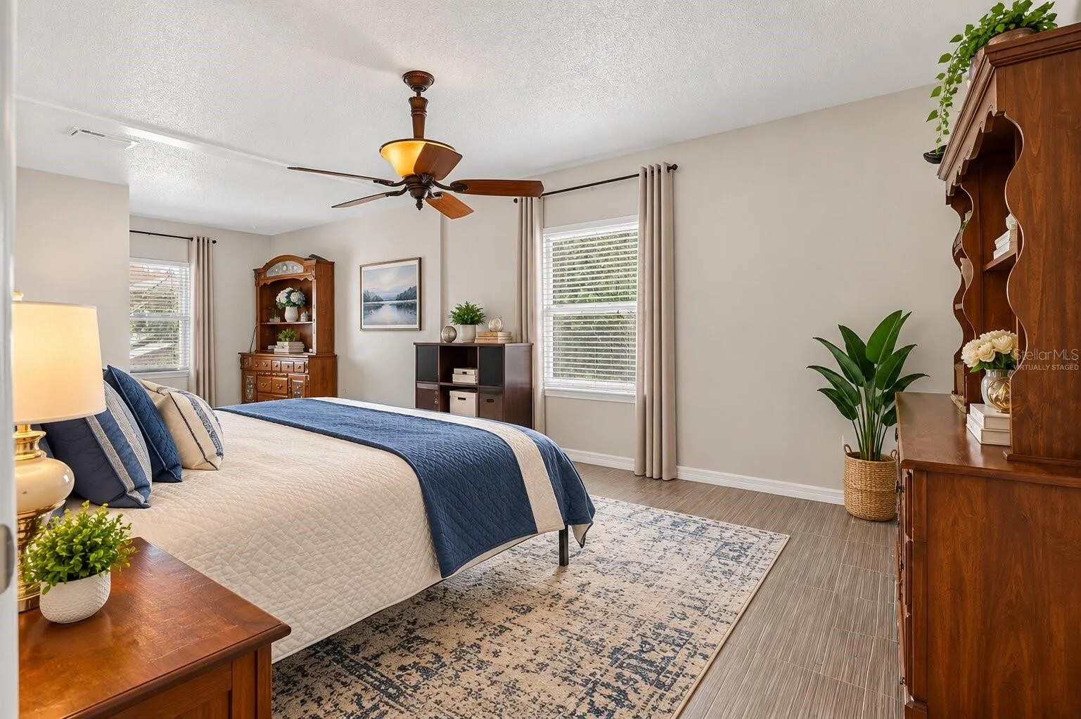 Virtually Staged Primary Bedroom