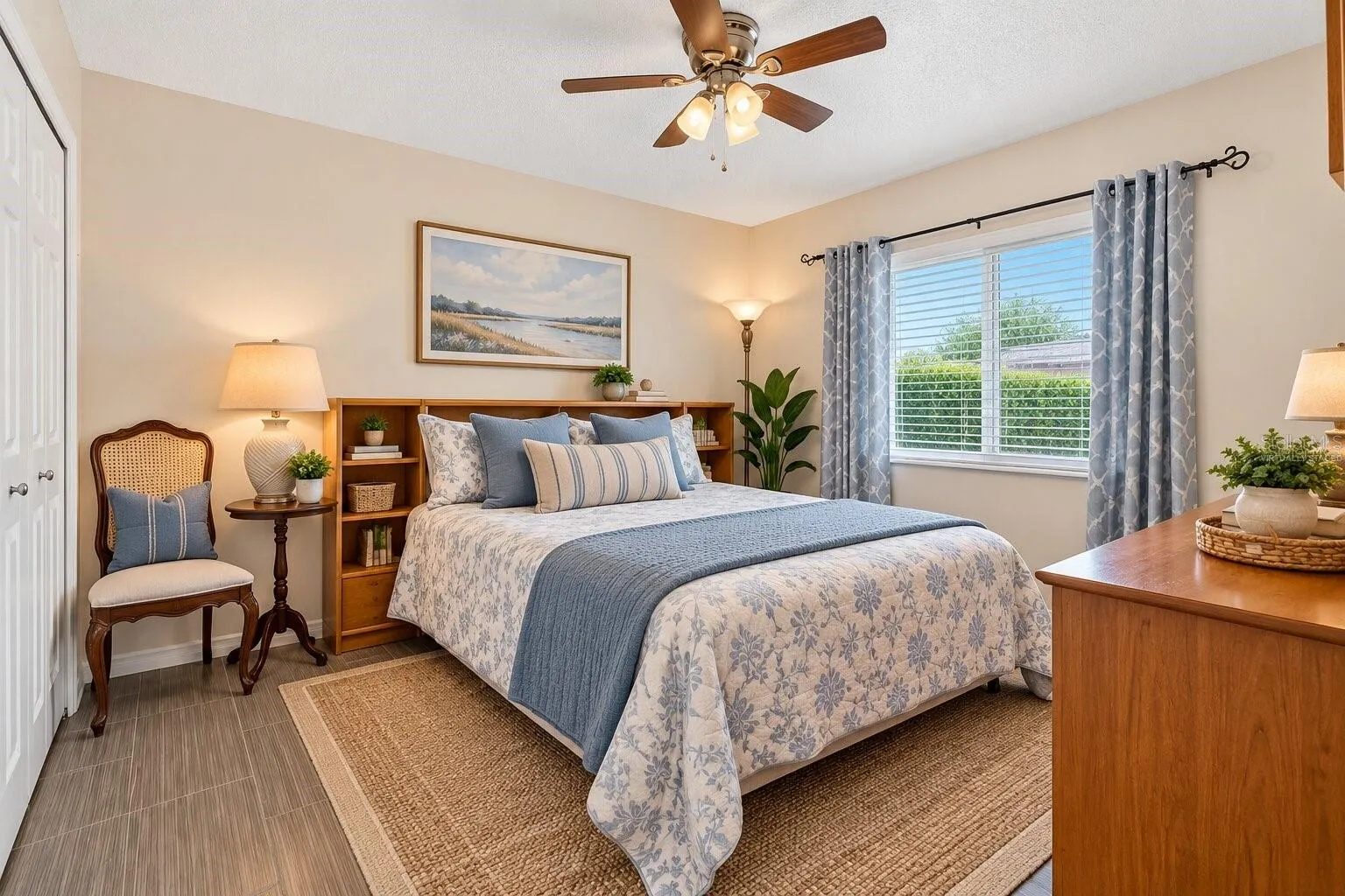 Virtually Staged Inlaw suite Bedroom