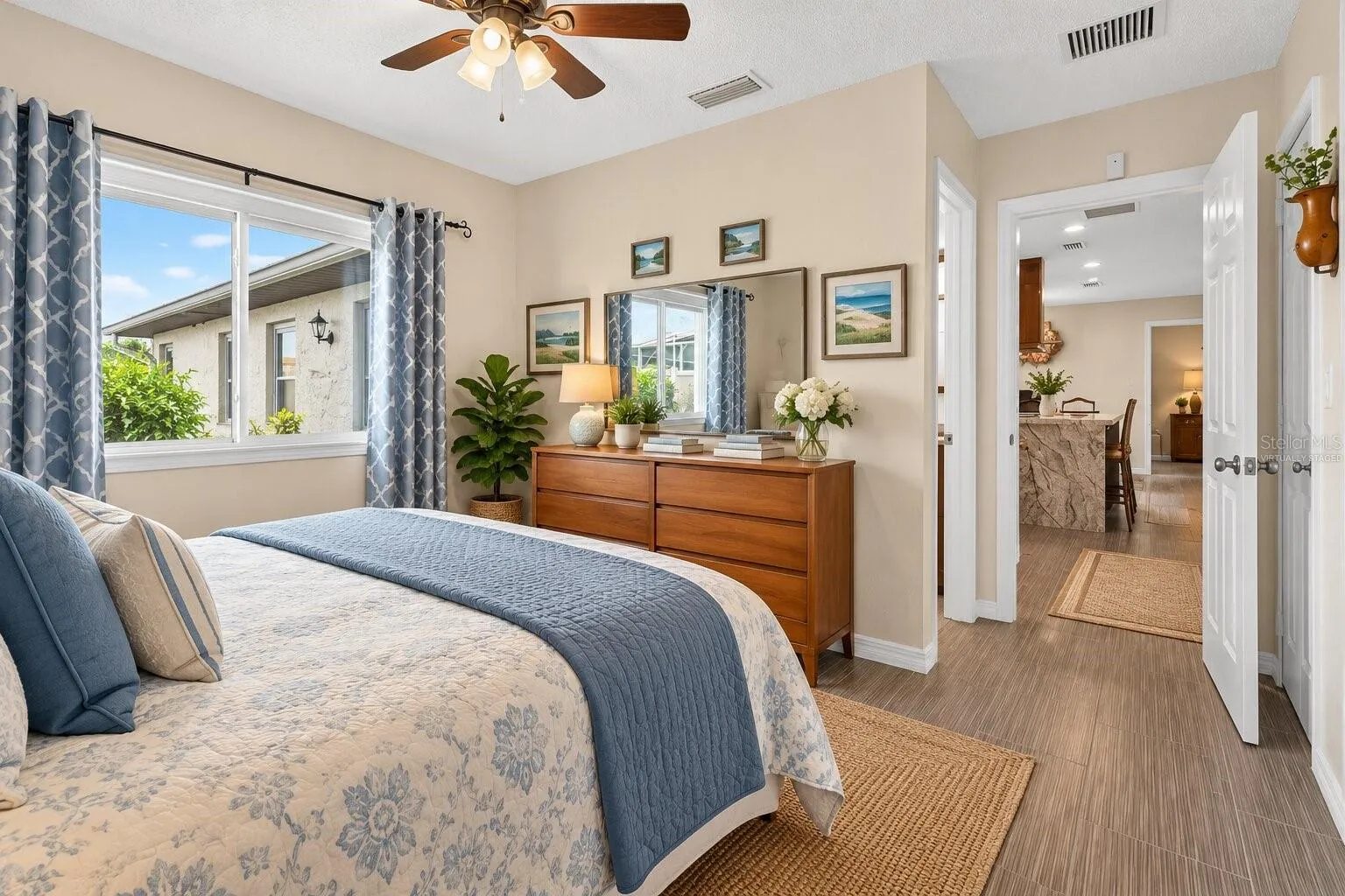 Virtually Staged Inlaw suite Bedroom