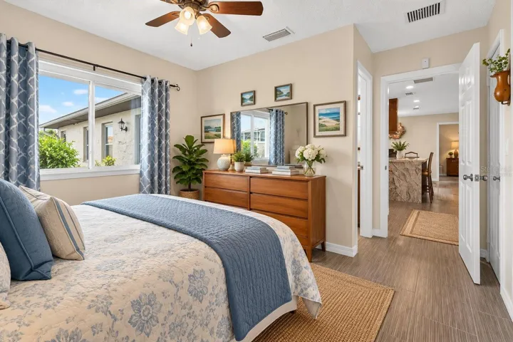 Virtually Staged Inlaw suite Bedroom