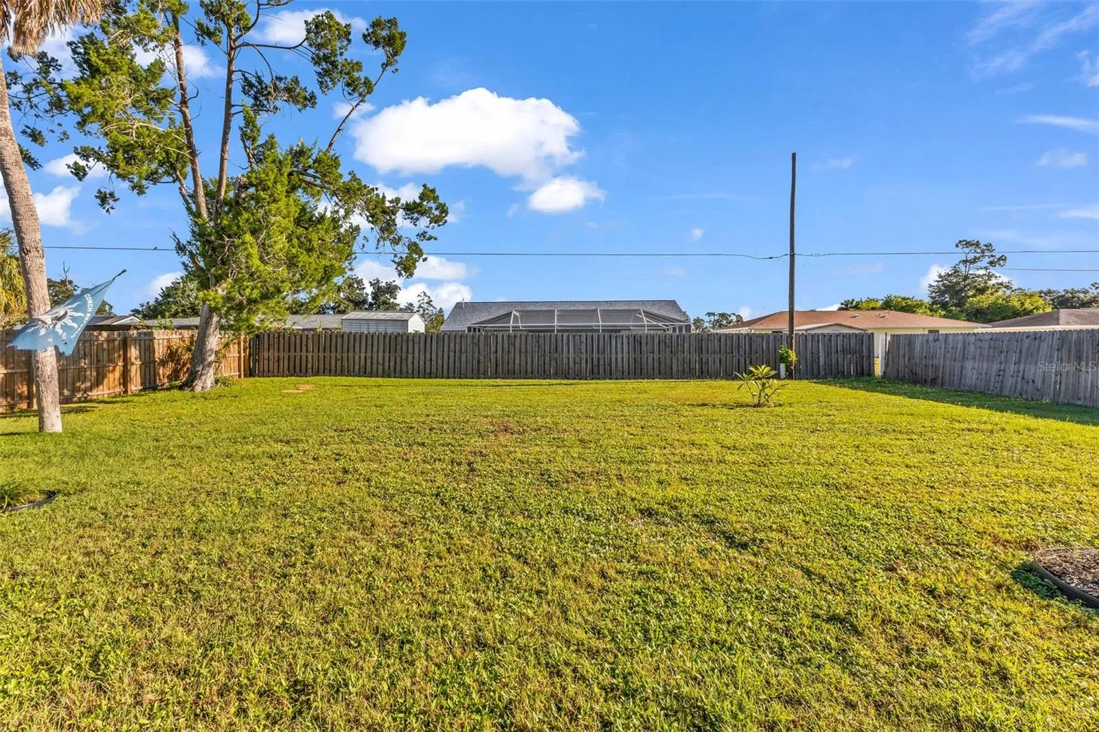 Huge backyard
