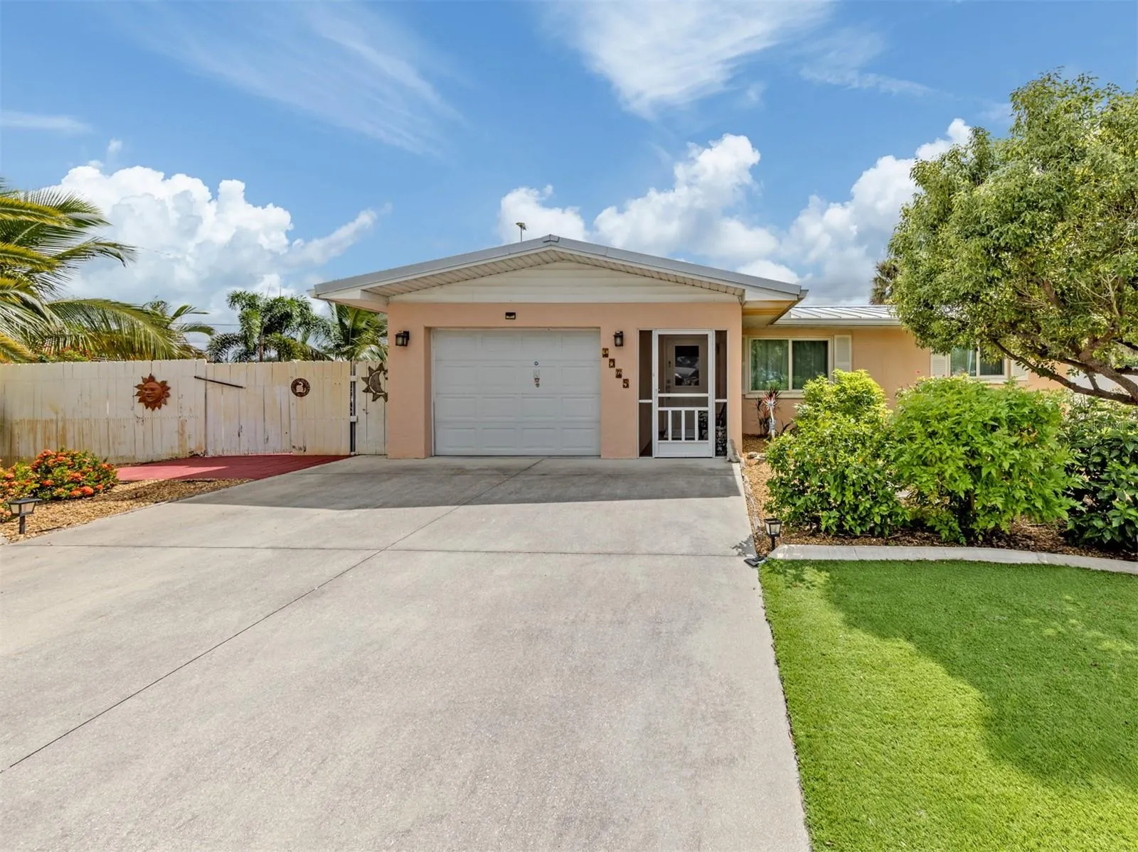 Driveway and garage