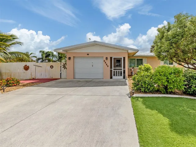 Driveway and garage