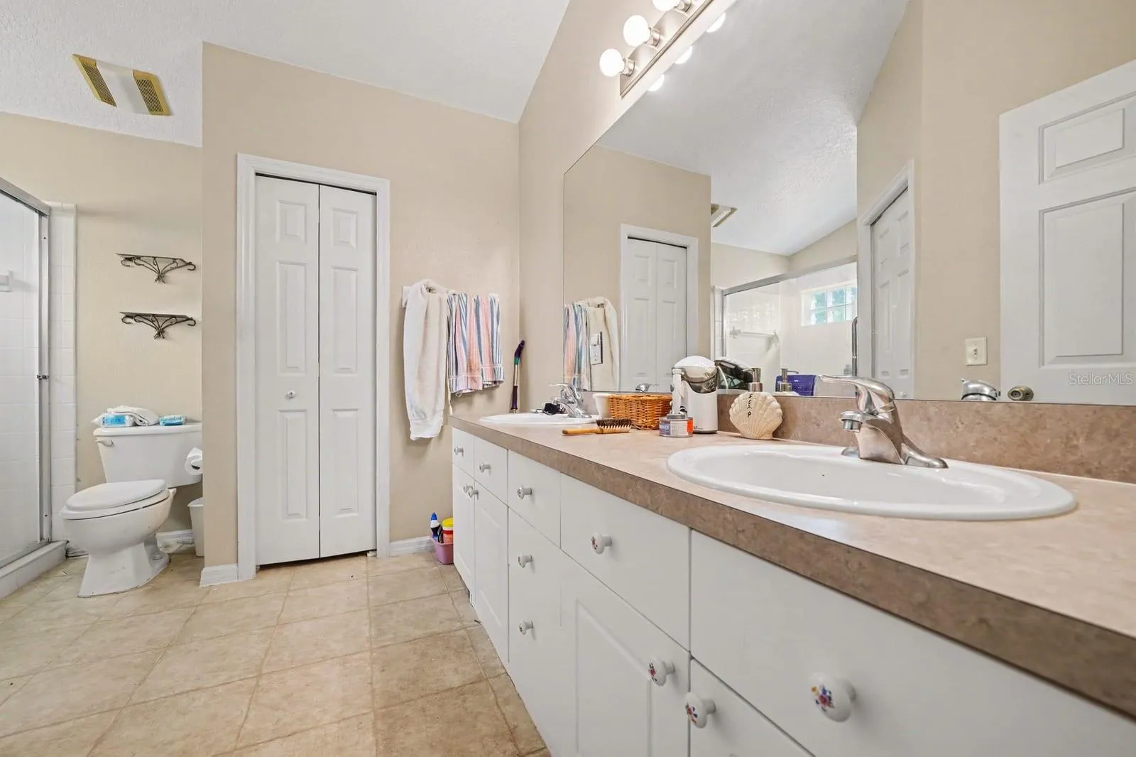 Master Bath with Double Vanity & Generous Counter Space