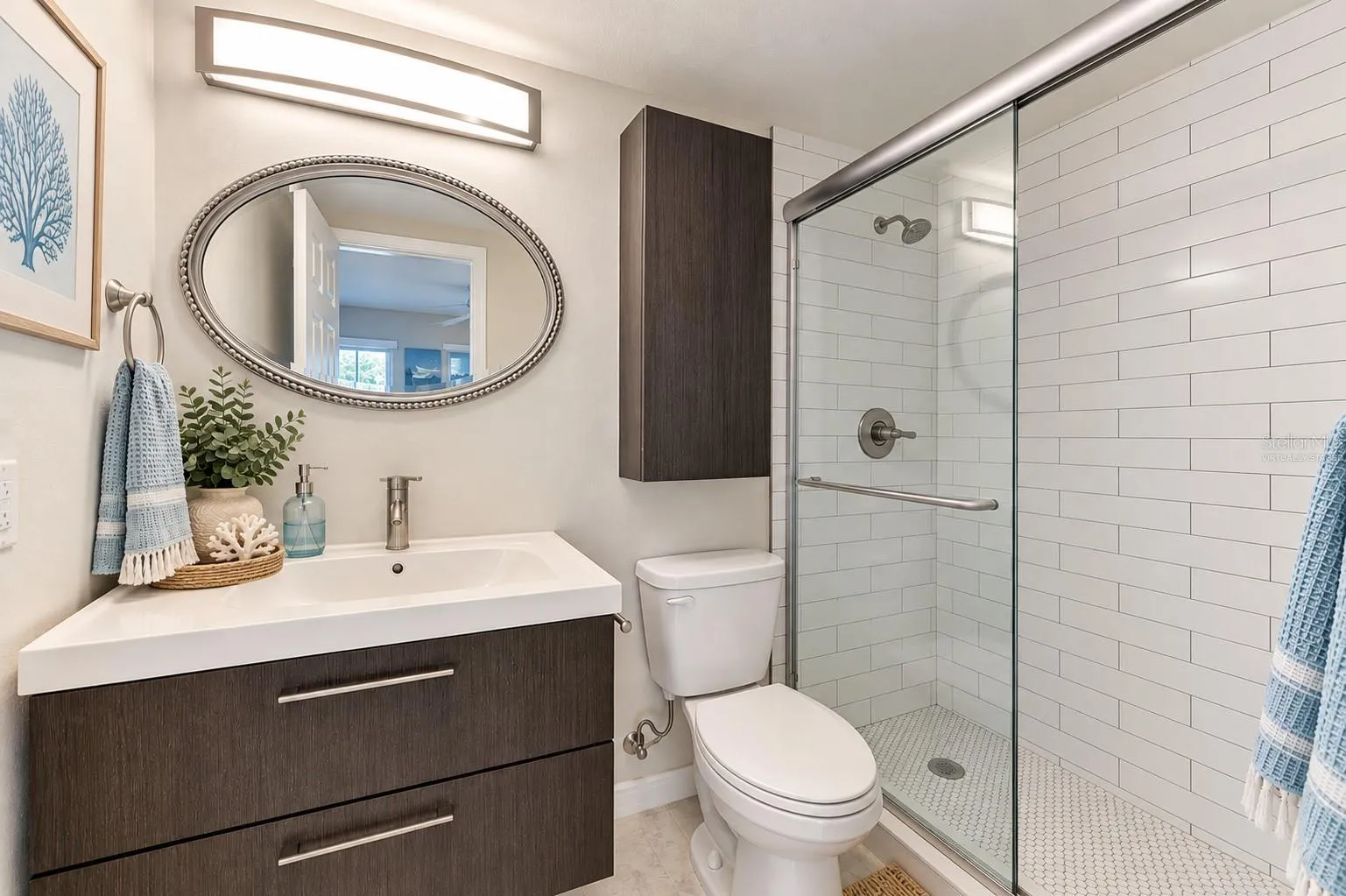 virtually staged primary bath