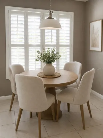 Breakfast Nook Staged