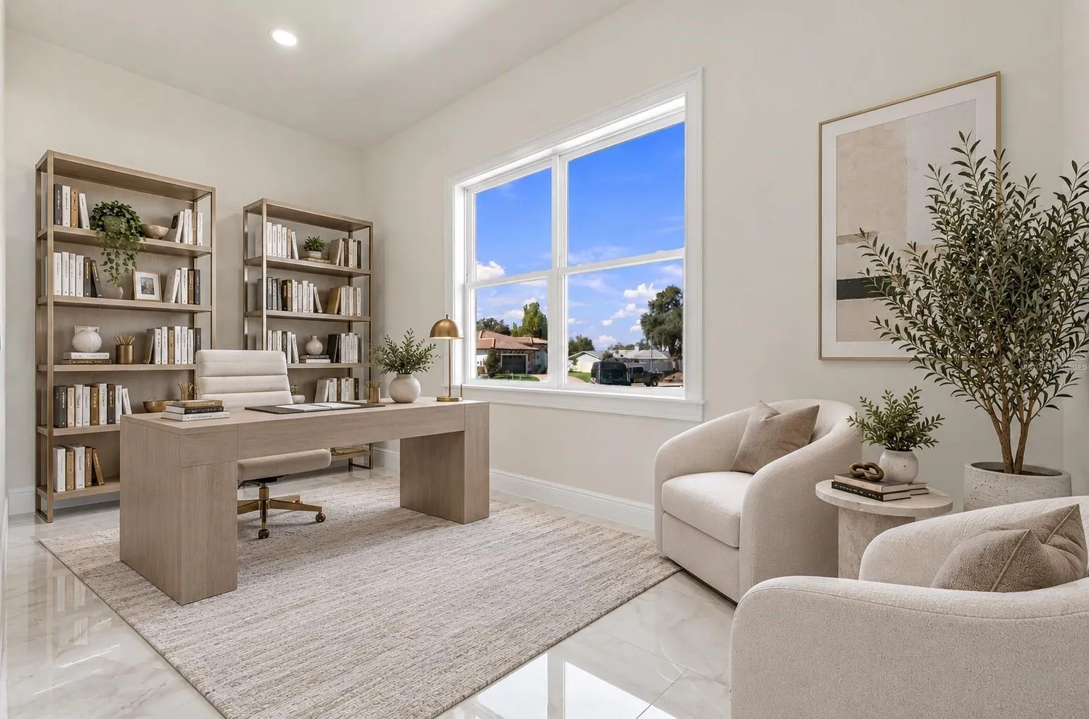 Virtually staged furniture