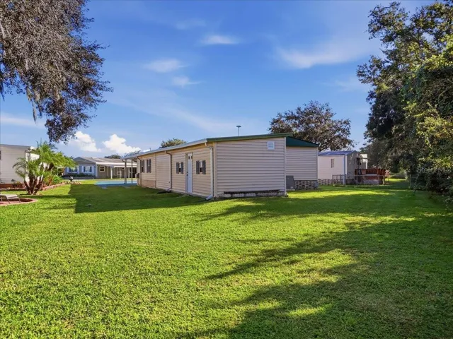 Spacious backyard