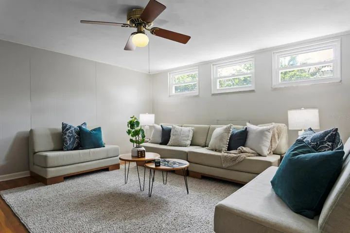 Upstairs bonus room.
