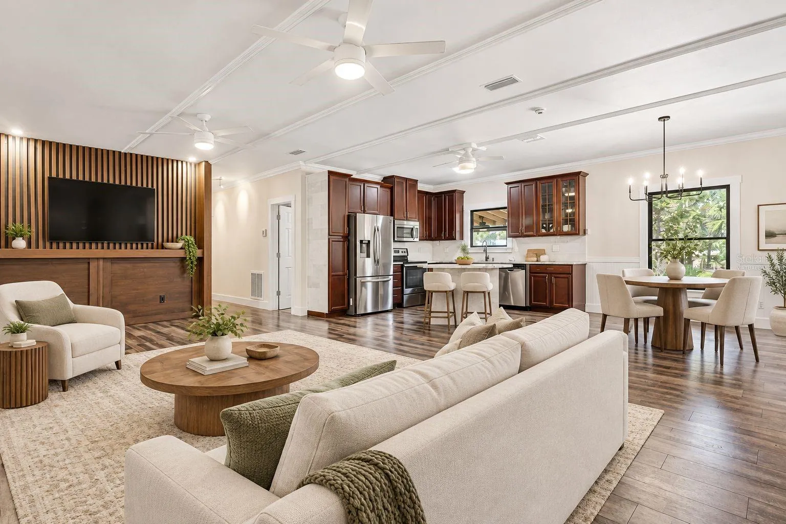 Virtually Staged Living Room