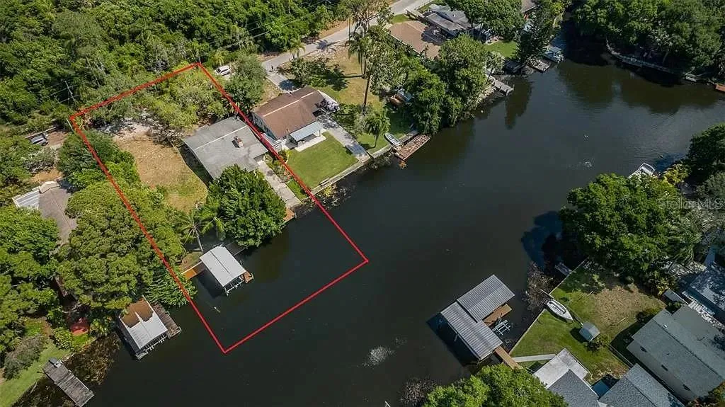 Aerial of house