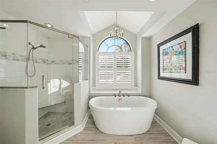 separate shower &amp; tub