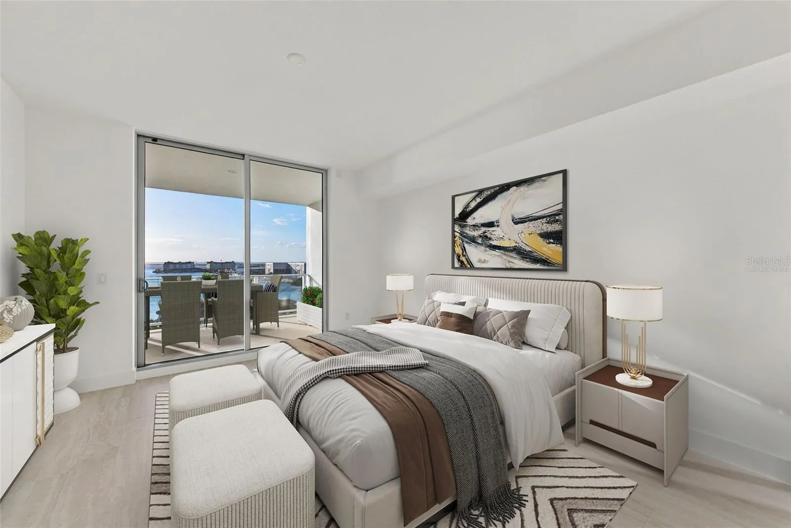 Primary Bedroom-virtually staged
