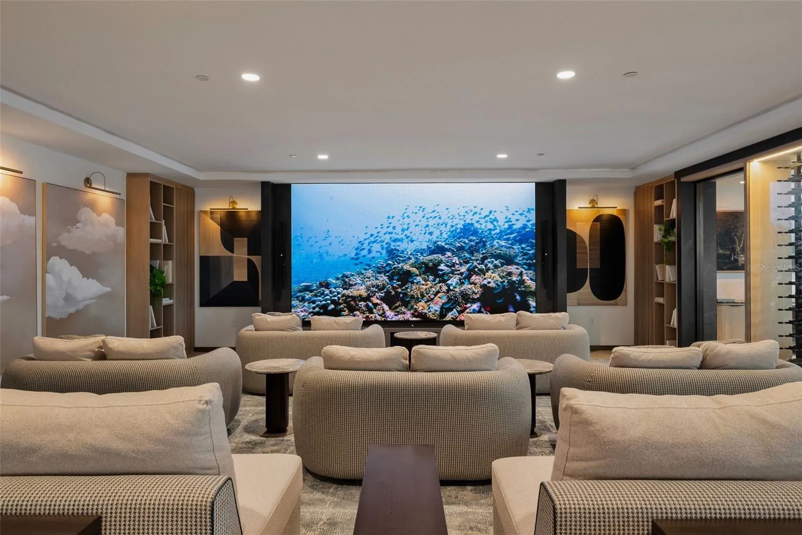 Third floor theatre room