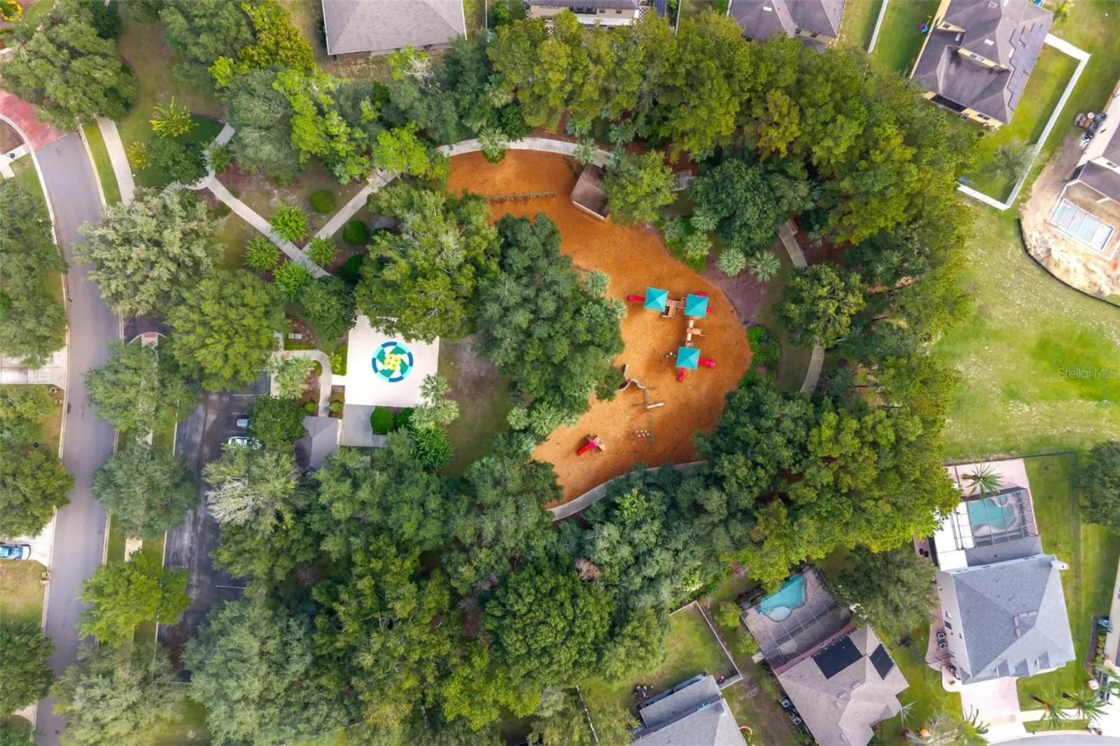 Aerial View of Playground