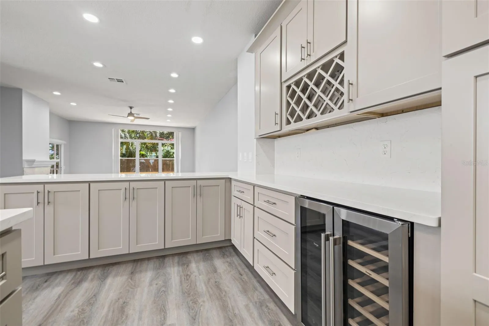 Built-in wine fridge