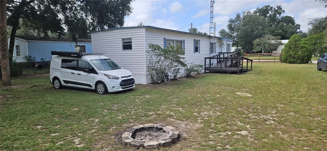 Rear View with fire pit ring