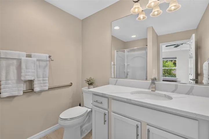 Primary Bath with Quartz Counters