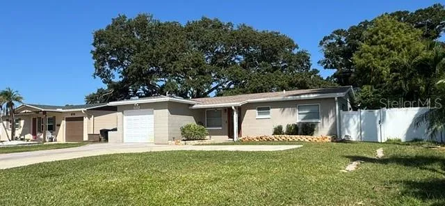 East front view of property