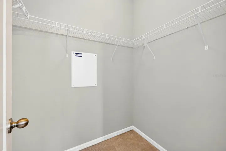 The Primary walk-in closet.
