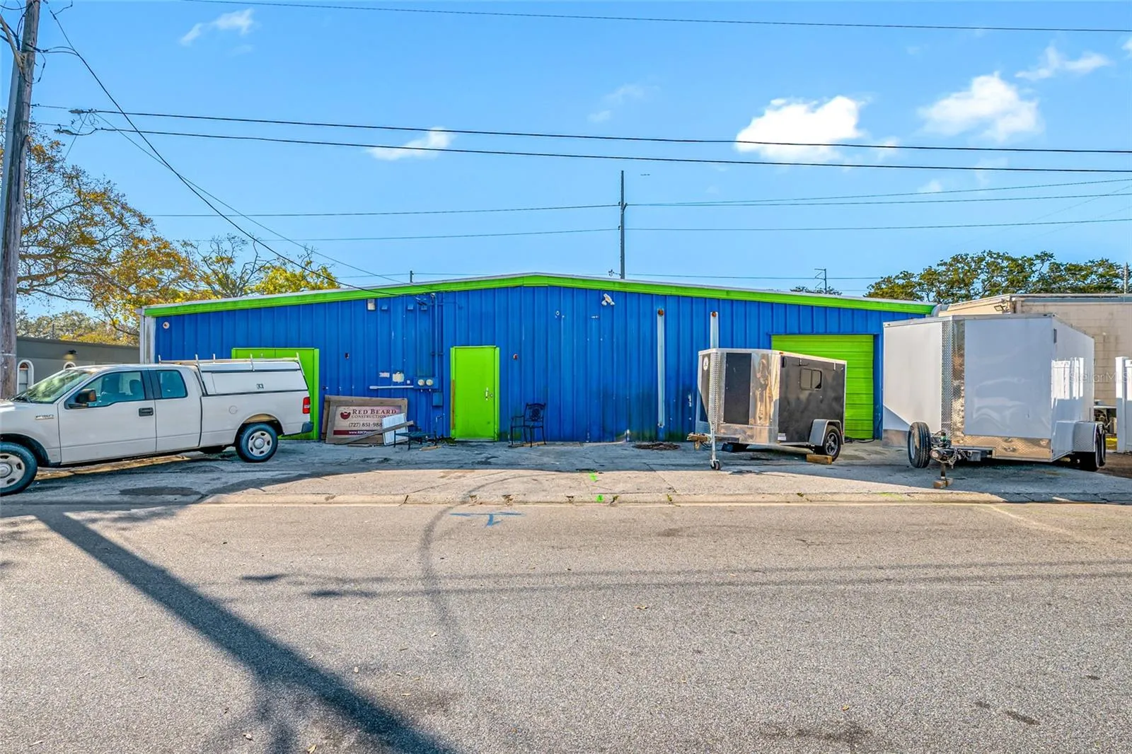 Back of property