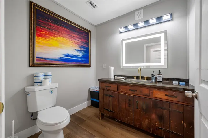 Bathroom in unit 1