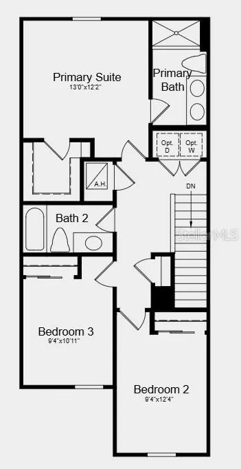 Additional Highlights Include: extended LVP flooring at main level, GE refrigerator, washer, dryer, whole house blinds, and vertical blinds at sliding doors.