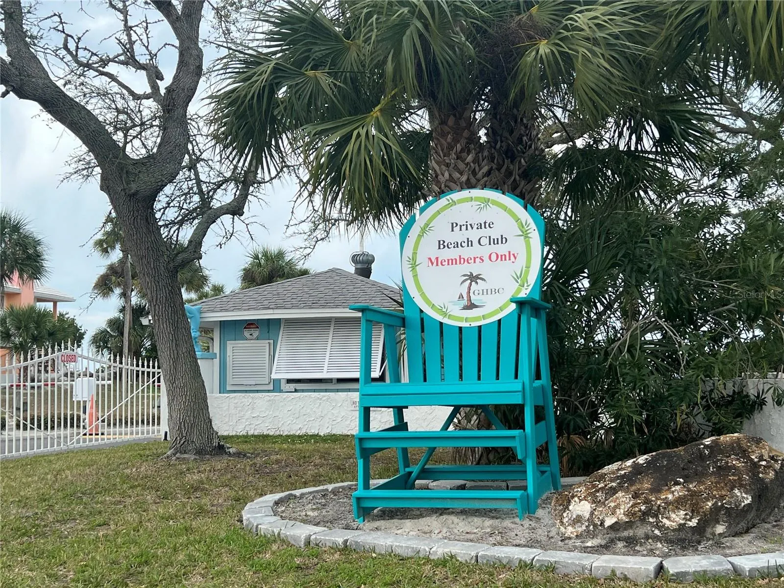 Gulf Harbor's Private Beach Club - $200 per year.  Optional membership. Cabanas, Grills, bathrooms, showers, and more.