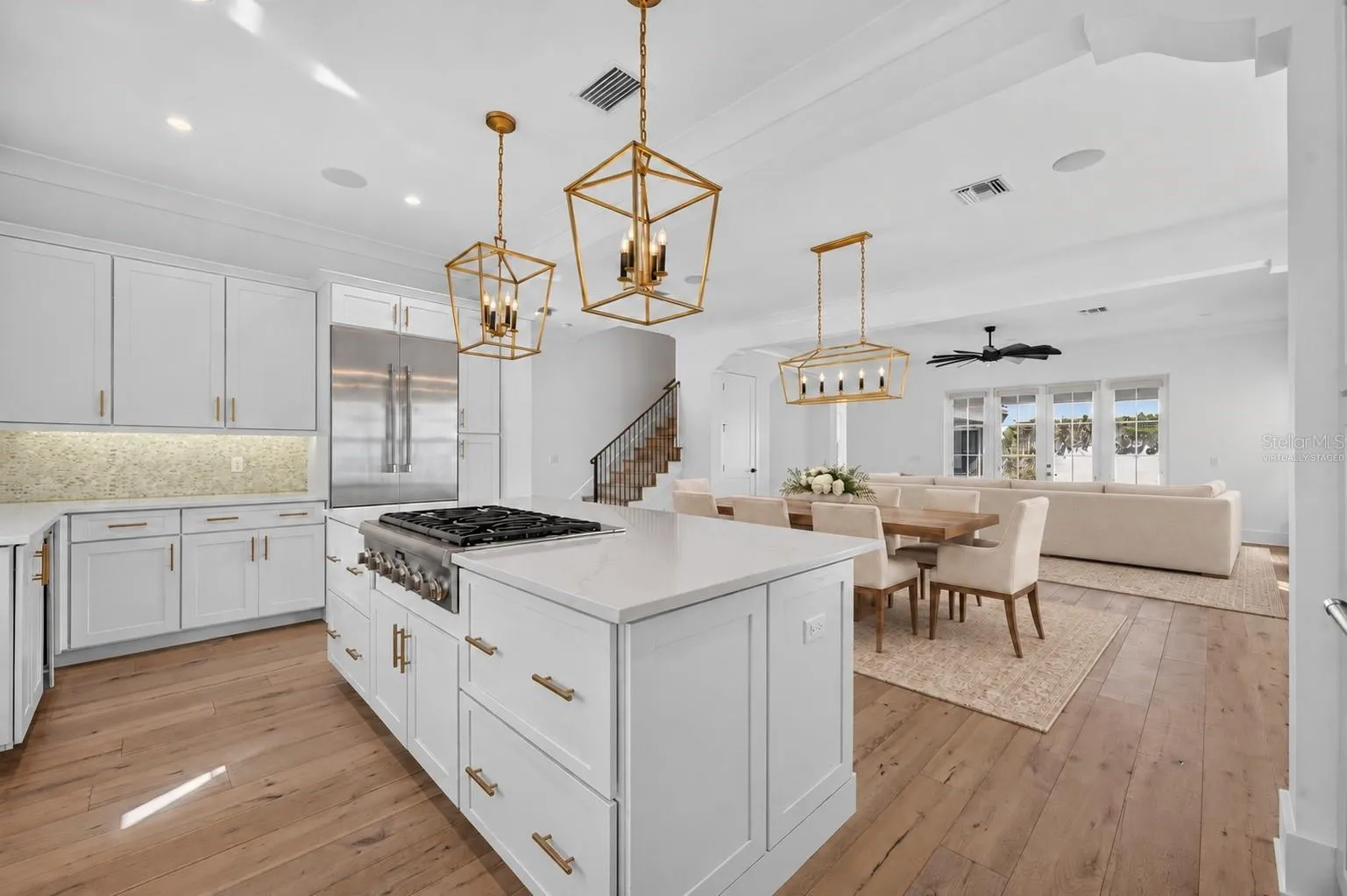 Open floor planVirtually Staged
