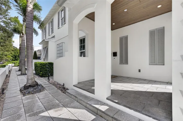 Palm-lined walkway