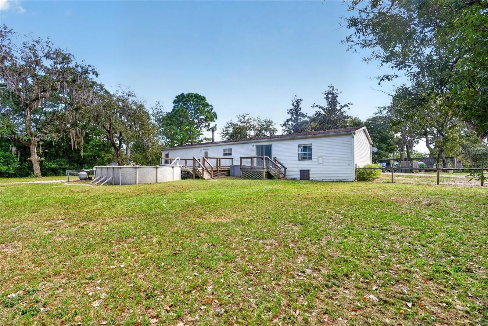 Rear of home