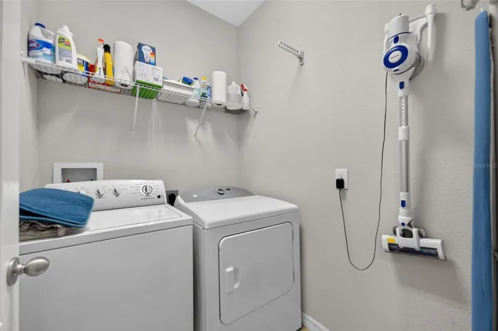 Laundry room on the top  level; washer and Dryer are included!