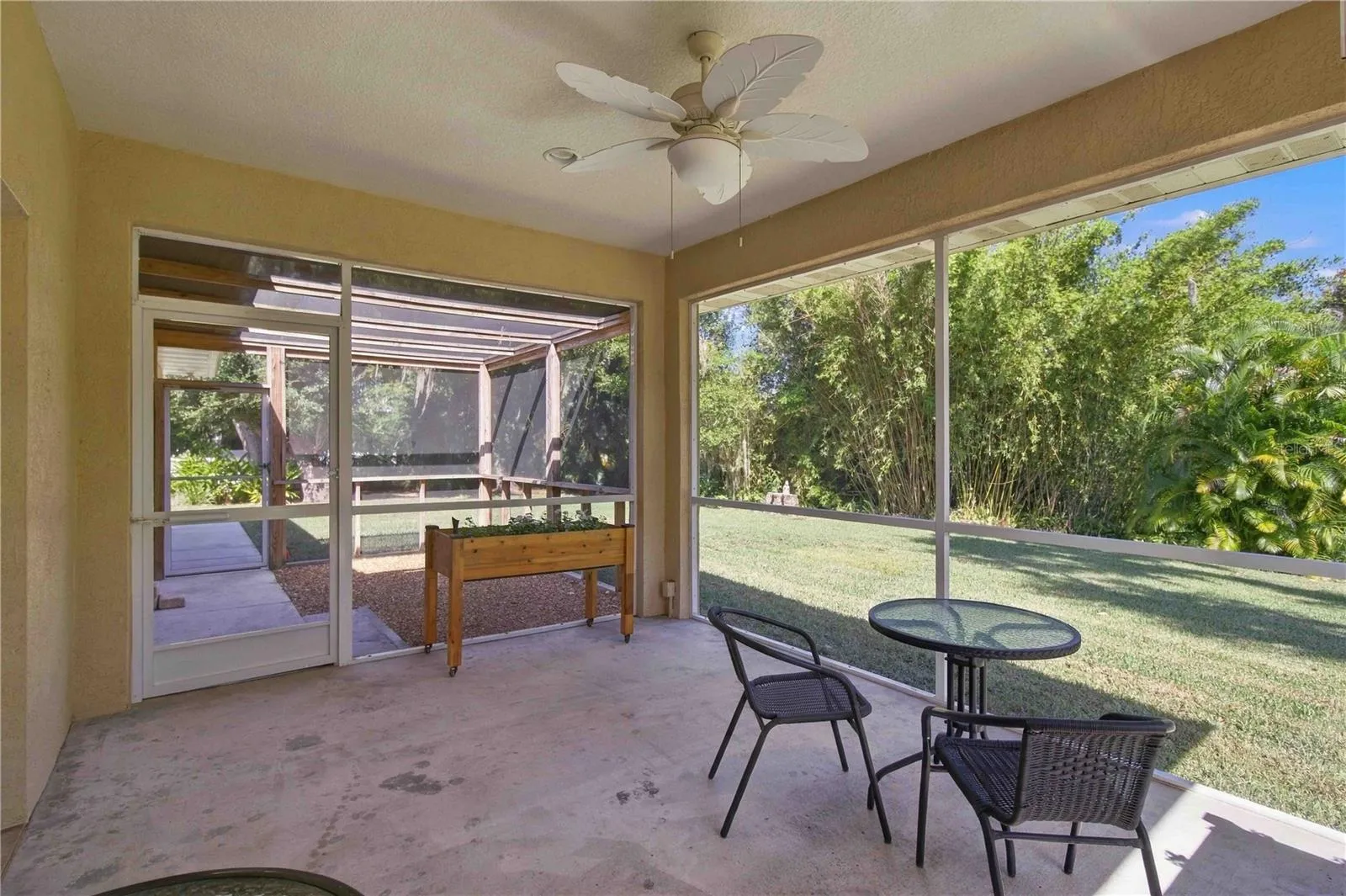 Screened lanai