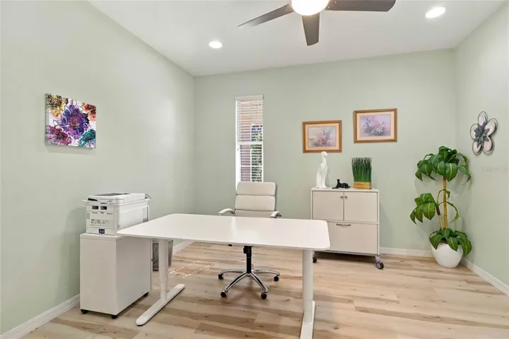 Private 12x11 office with a door