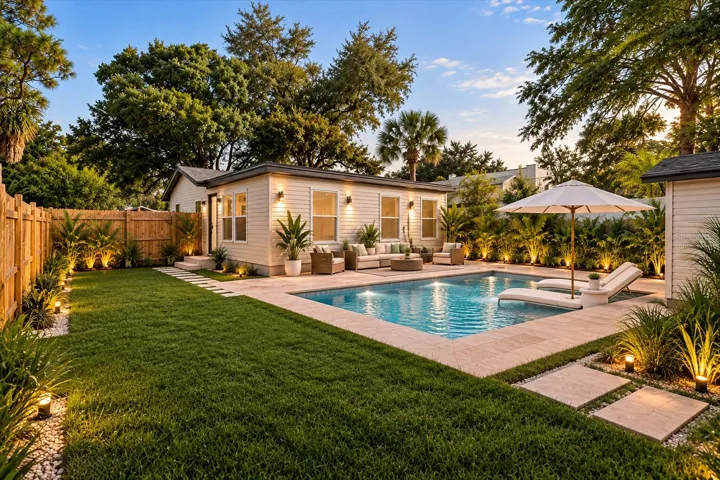 Virtually Staged- Rendering of Pool possibilty