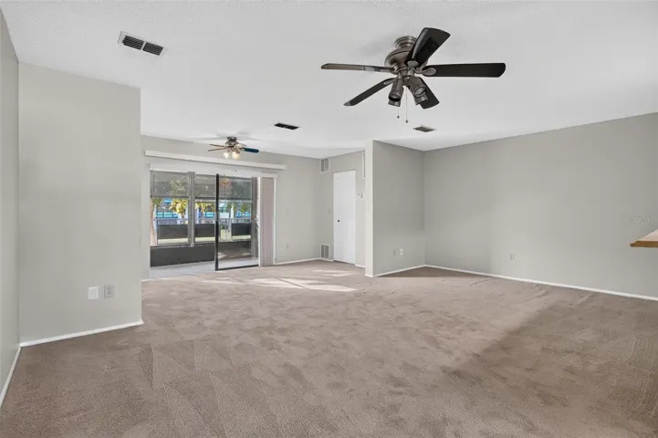 Open living and dining