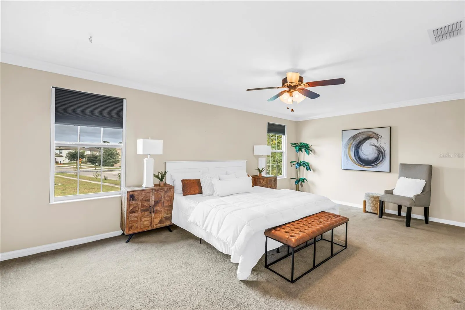Primary Bedroom with King Size bed