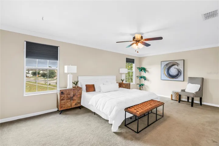 Primary Bedroom with King Size bed