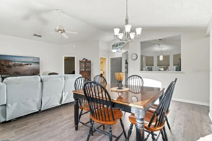 View of dining space