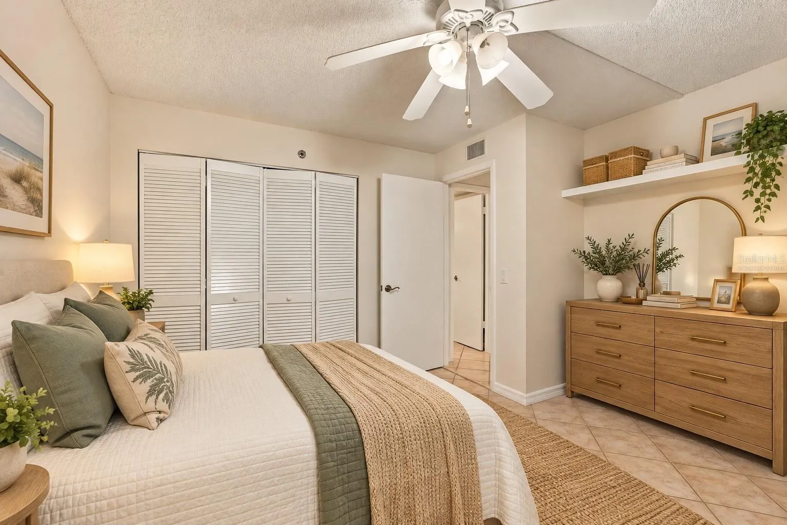 2nd bedroomVirtually staged photo.