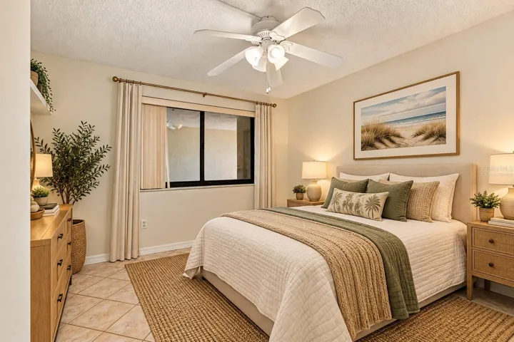 Virtually staged photo.2nd Bedroom