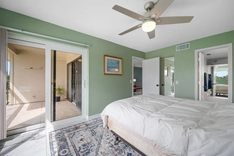 Primary Bedroom Opening to the Balcony