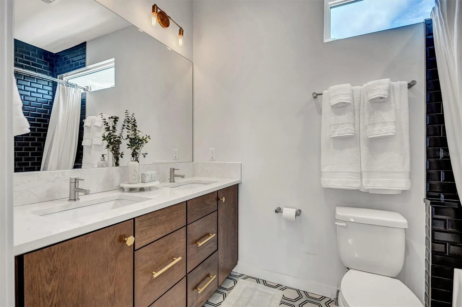 Double sink master vanity.